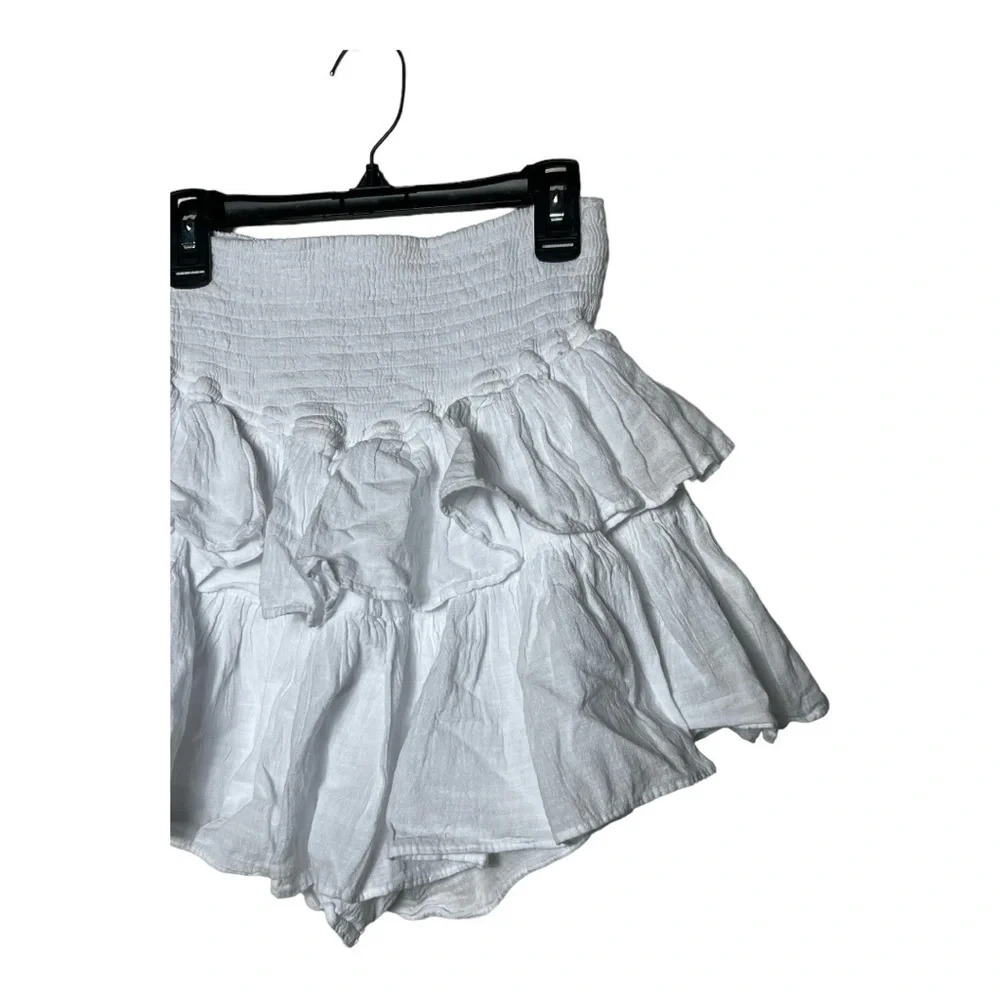 Women's White Ruffle Skort - Picture 8 of 9